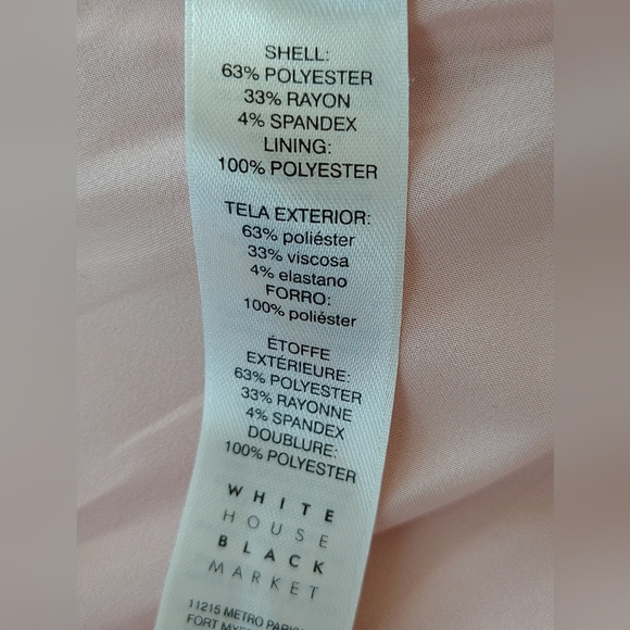 White House Black Market Blush Double-Breasted Blazer Size 4 - Picture 6 of 7